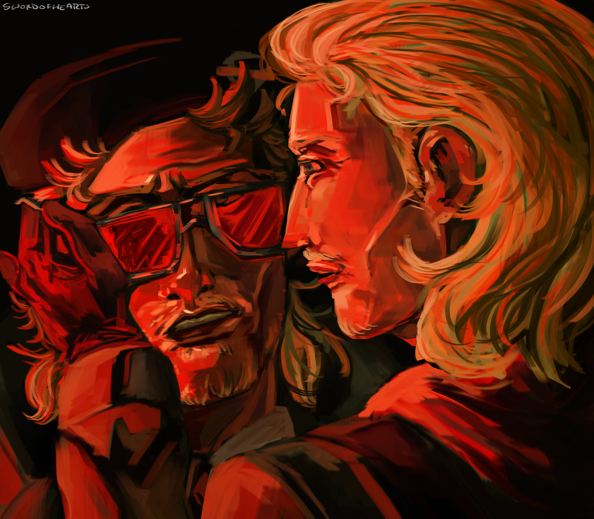 revolver ocelot fixing kazuhira miller's glasses